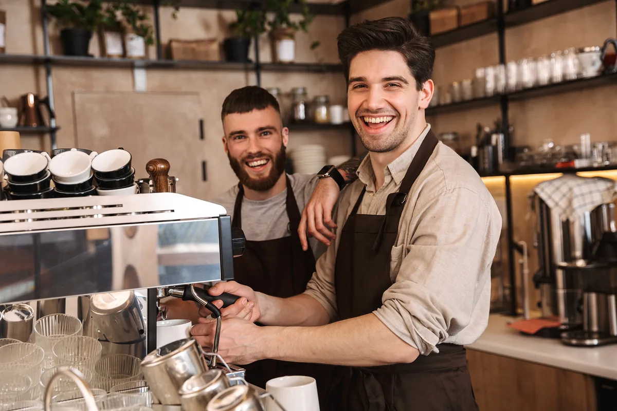 Small business owner using a laptop